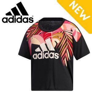 Adidas Women Cropped Tee - FARM Rio Collab